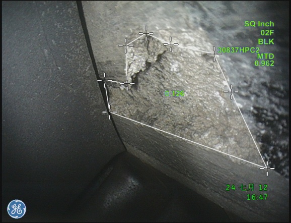 3D測量法測量涂層丟失面積 3D測量法測量涂層丟失面積
