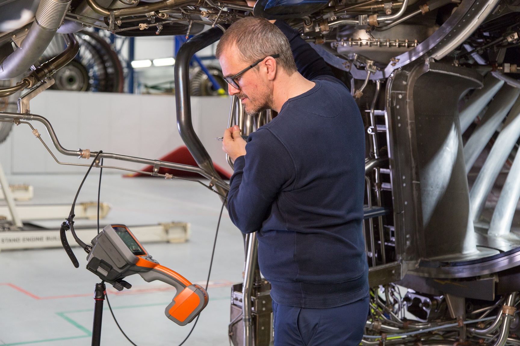 工業內窺鏡檢測現場圖